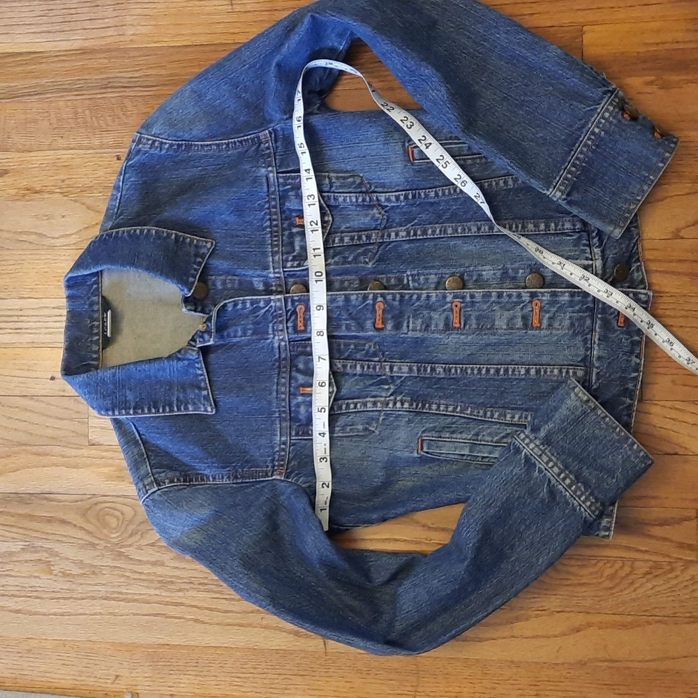 J Crew dark wash denim jacket XS - Picture 2 of 3